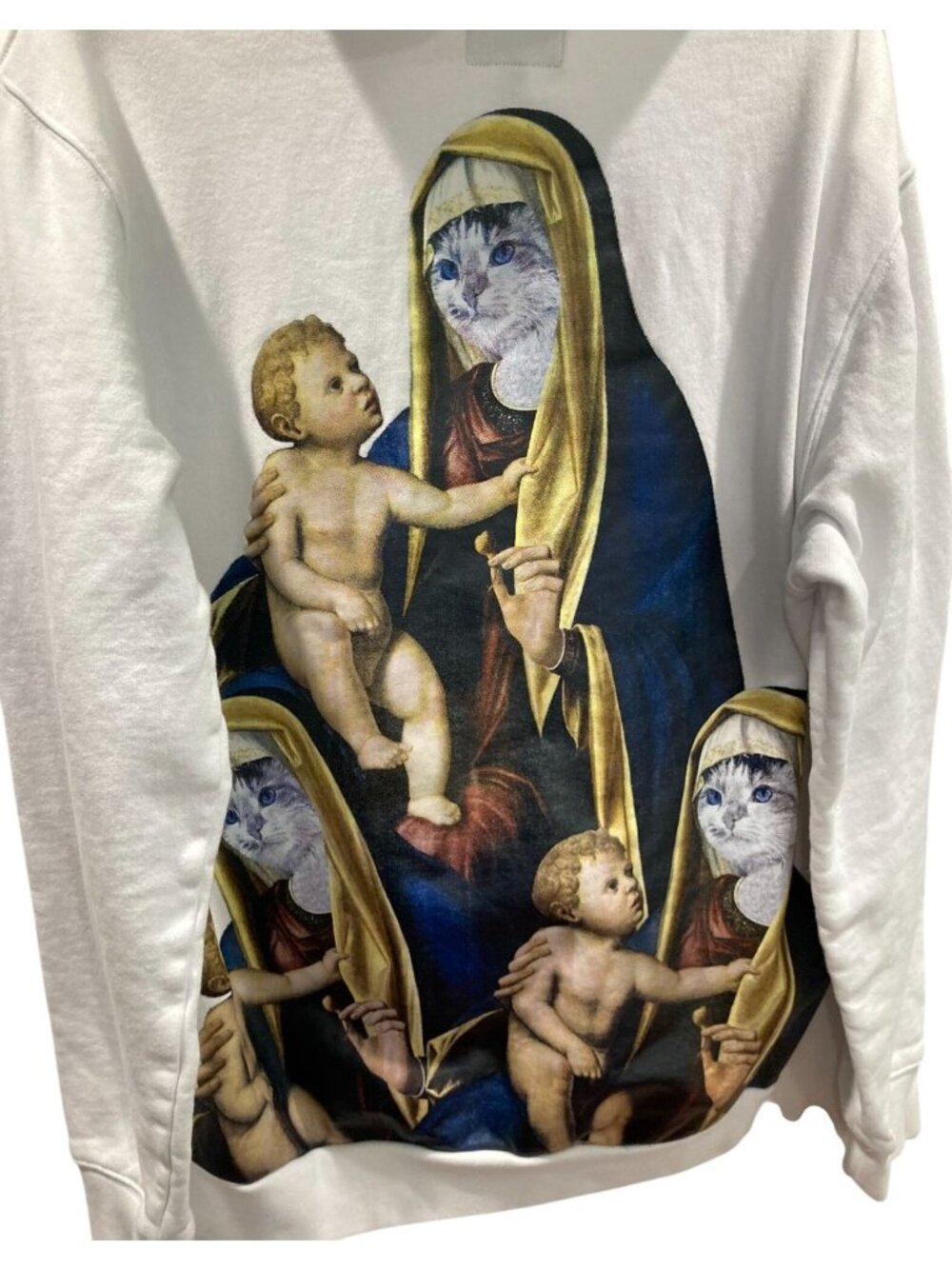 Ripndip Madonna Pullover Hoodie Mens L White Graphic Casual Streetwear Festival